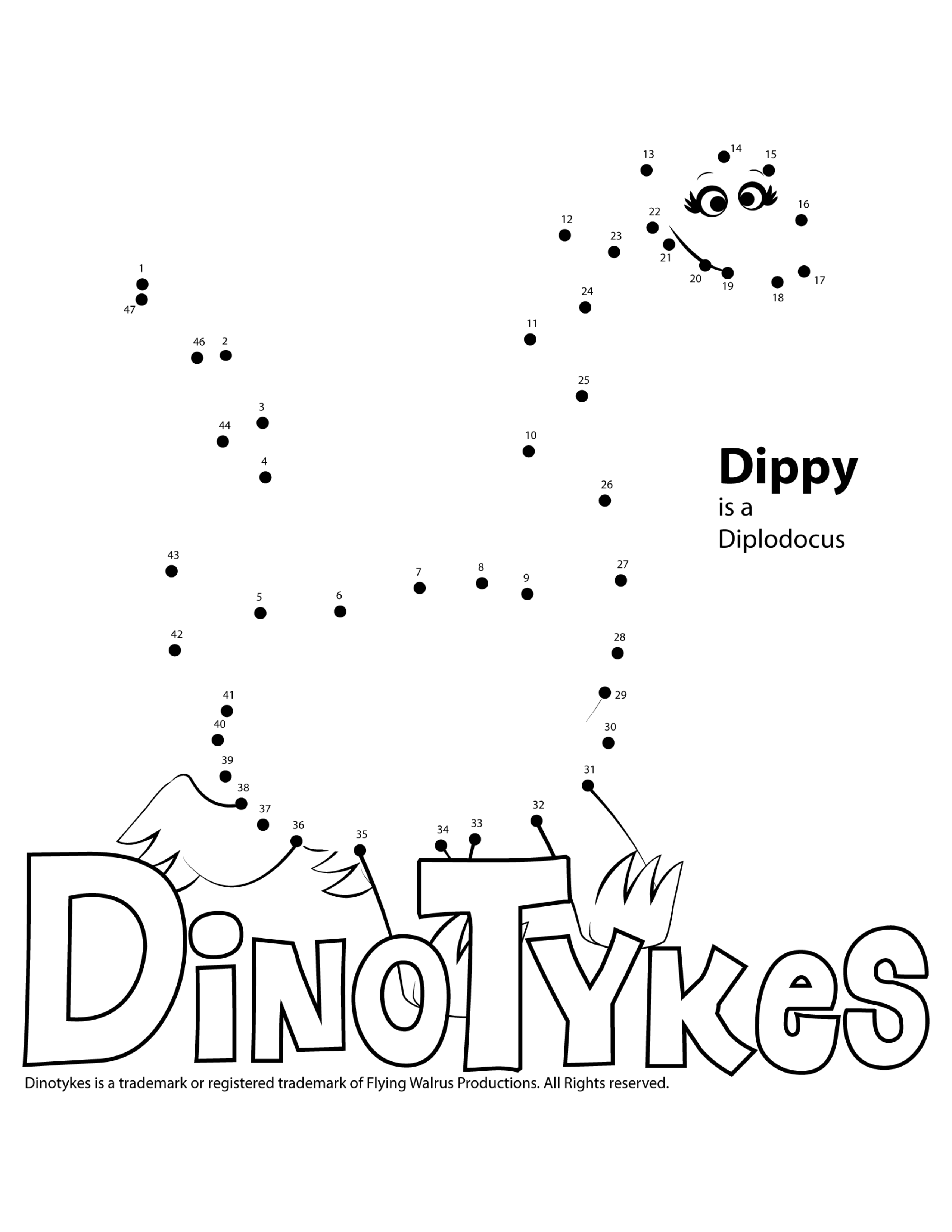 Dippy Coloring Page